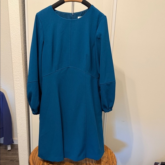 Eliza J Teal Textured Dress - Picture 1 of 13